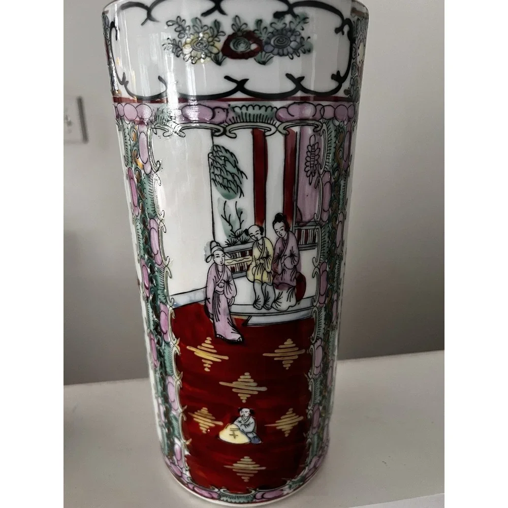 Vtg Chinese Famille Rose Canton 10